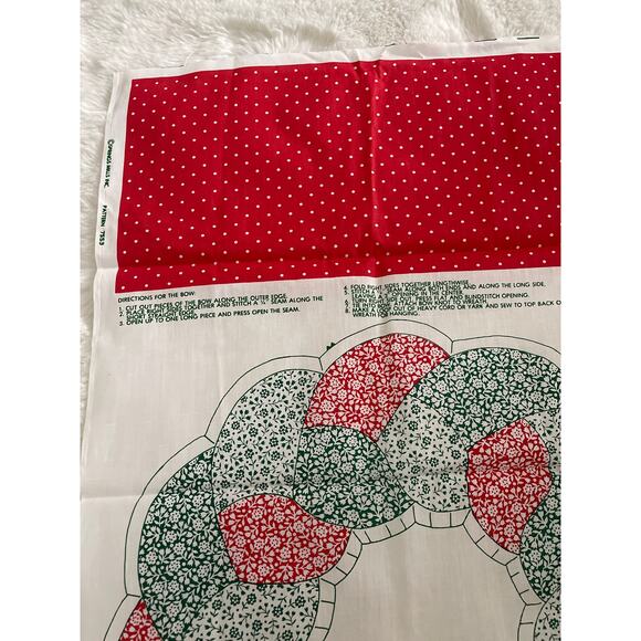 Spring Mills, 7553, Christmas, Wreath, Fabric Sewing, Vtg, Holiday Wreath - Picture 3 of 5